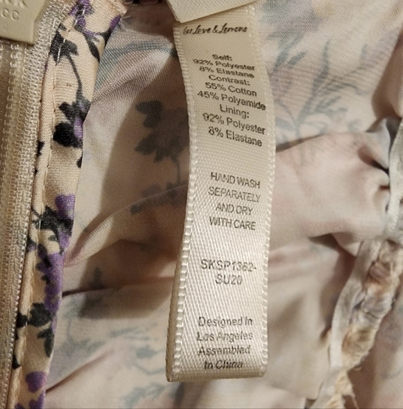 NWOT For Love And Lemons X Victoria Secret Gardenia Floral Ruched Mini Dress XS - Picture 13 of 16